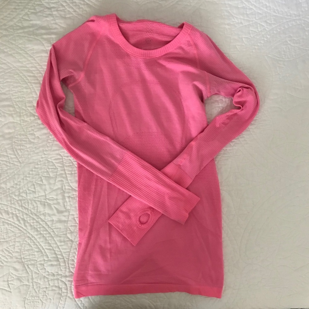 Bright Pink Lululemon Swiftly Tech Longsleeve 4